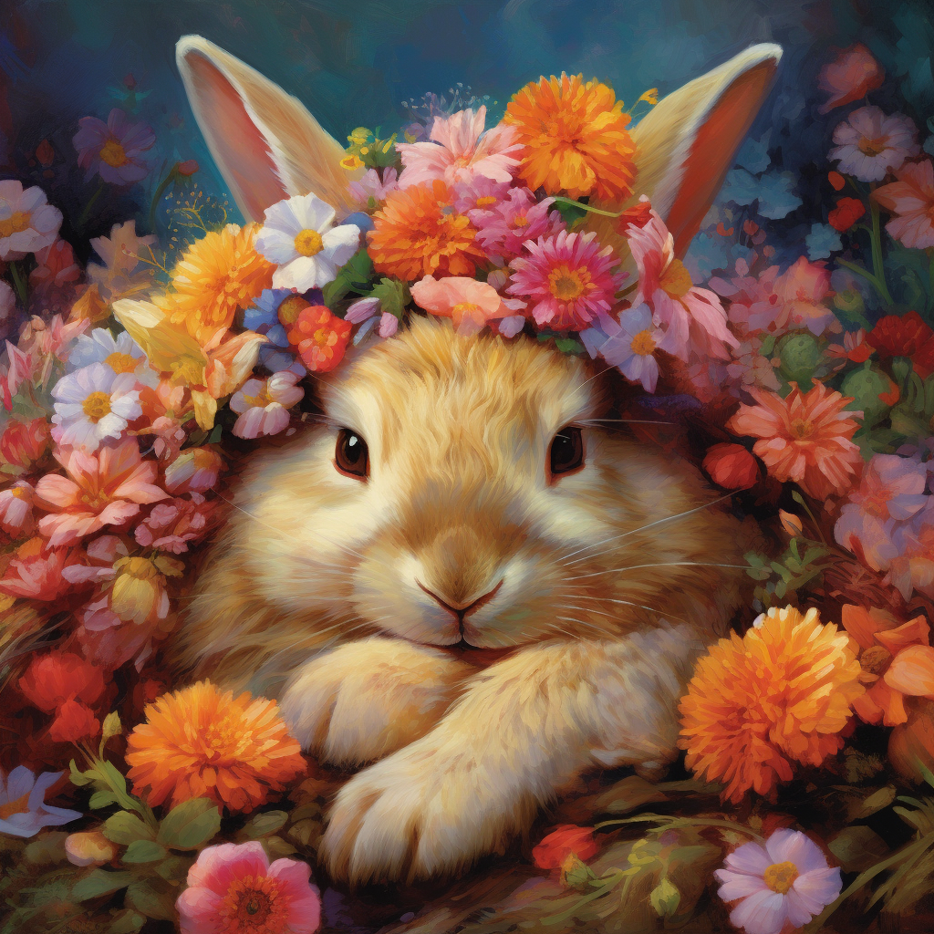 Restful Respite: A Bunny Princess's Reprieve