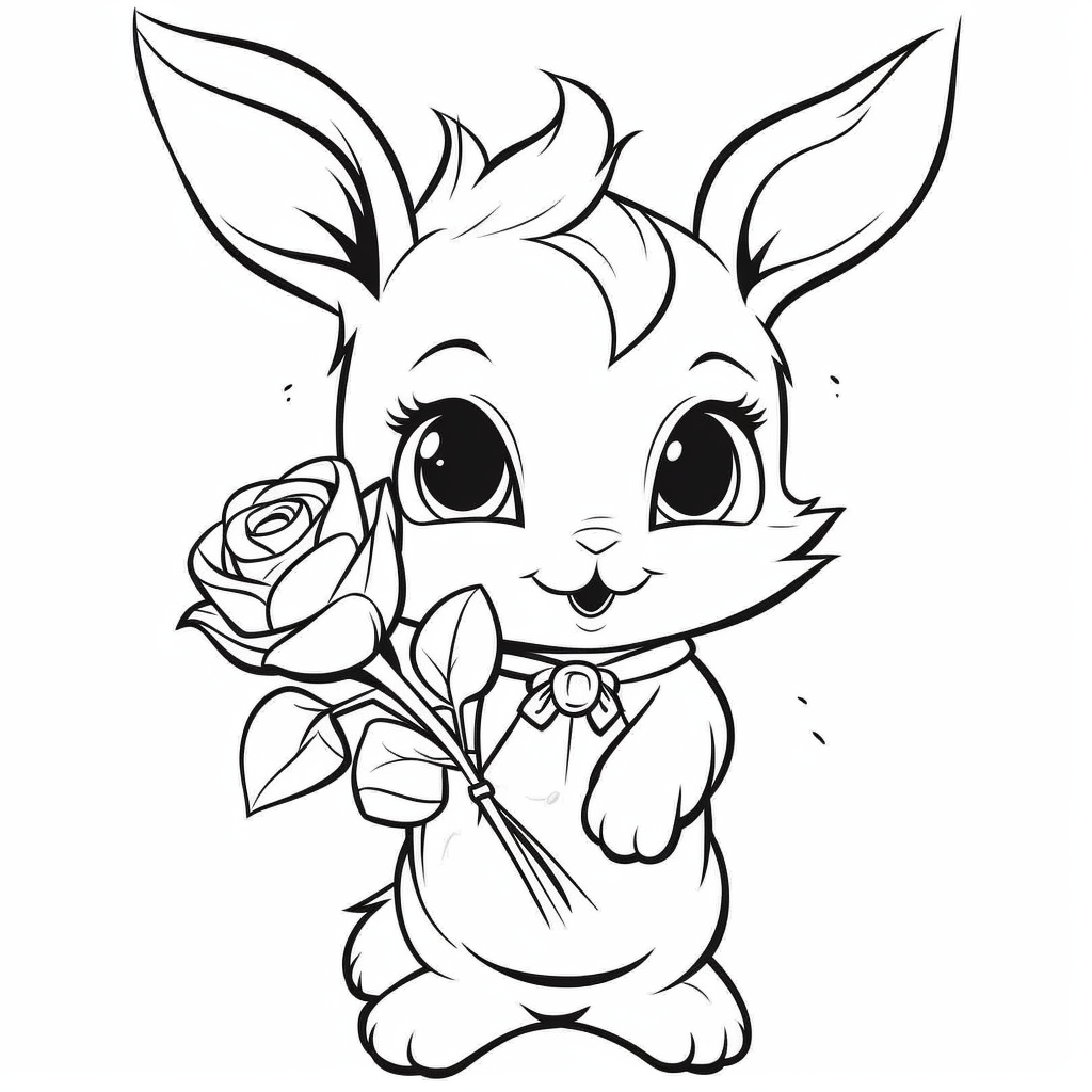 Chibi Disney Inspired Coloring Page