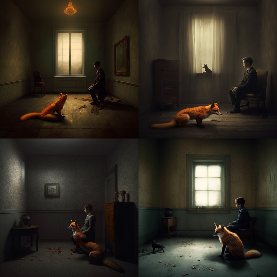 Desolated Solitude: A Man and His Fox