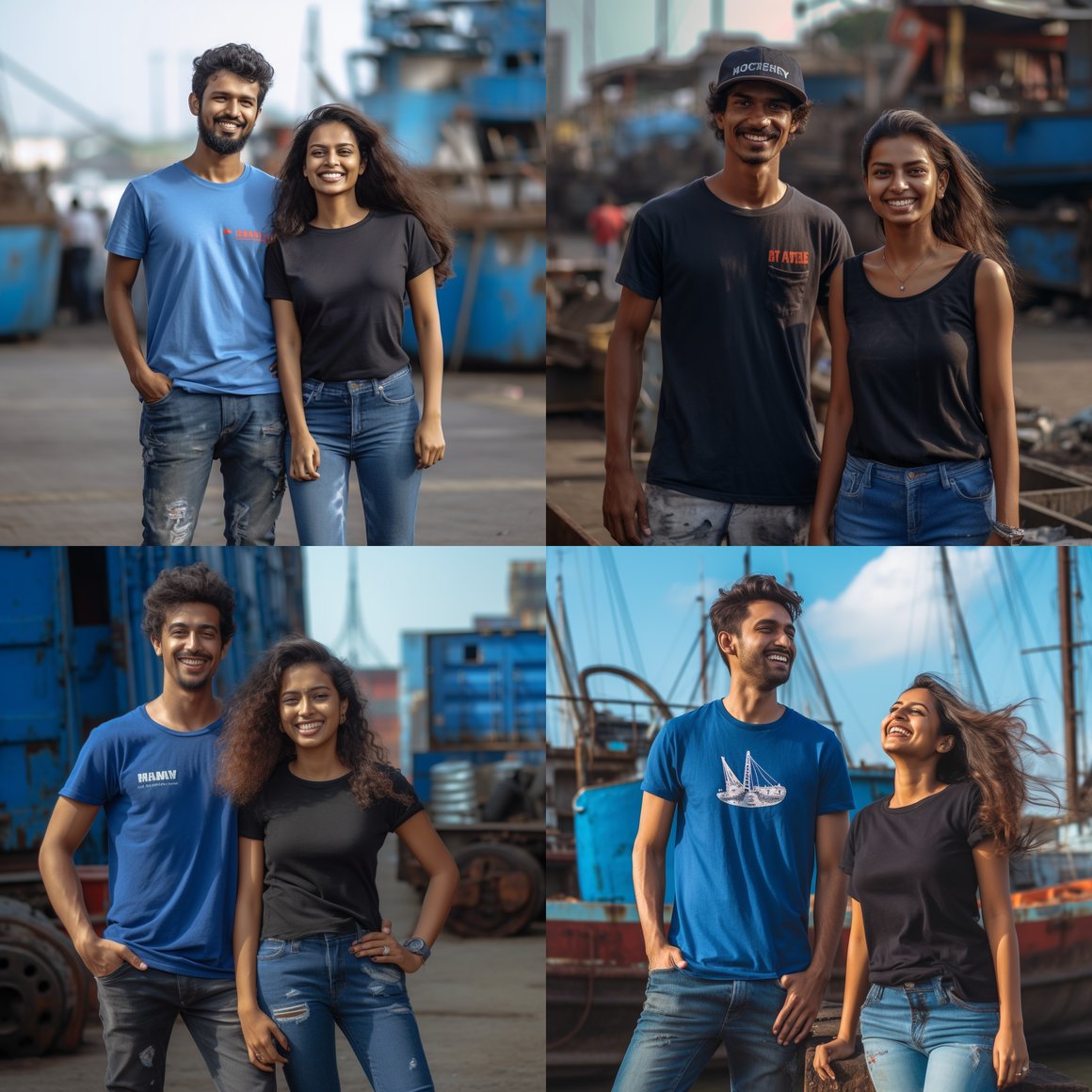 Cinematic Mid-Journey Portrait Session at Mumbai Dockyard