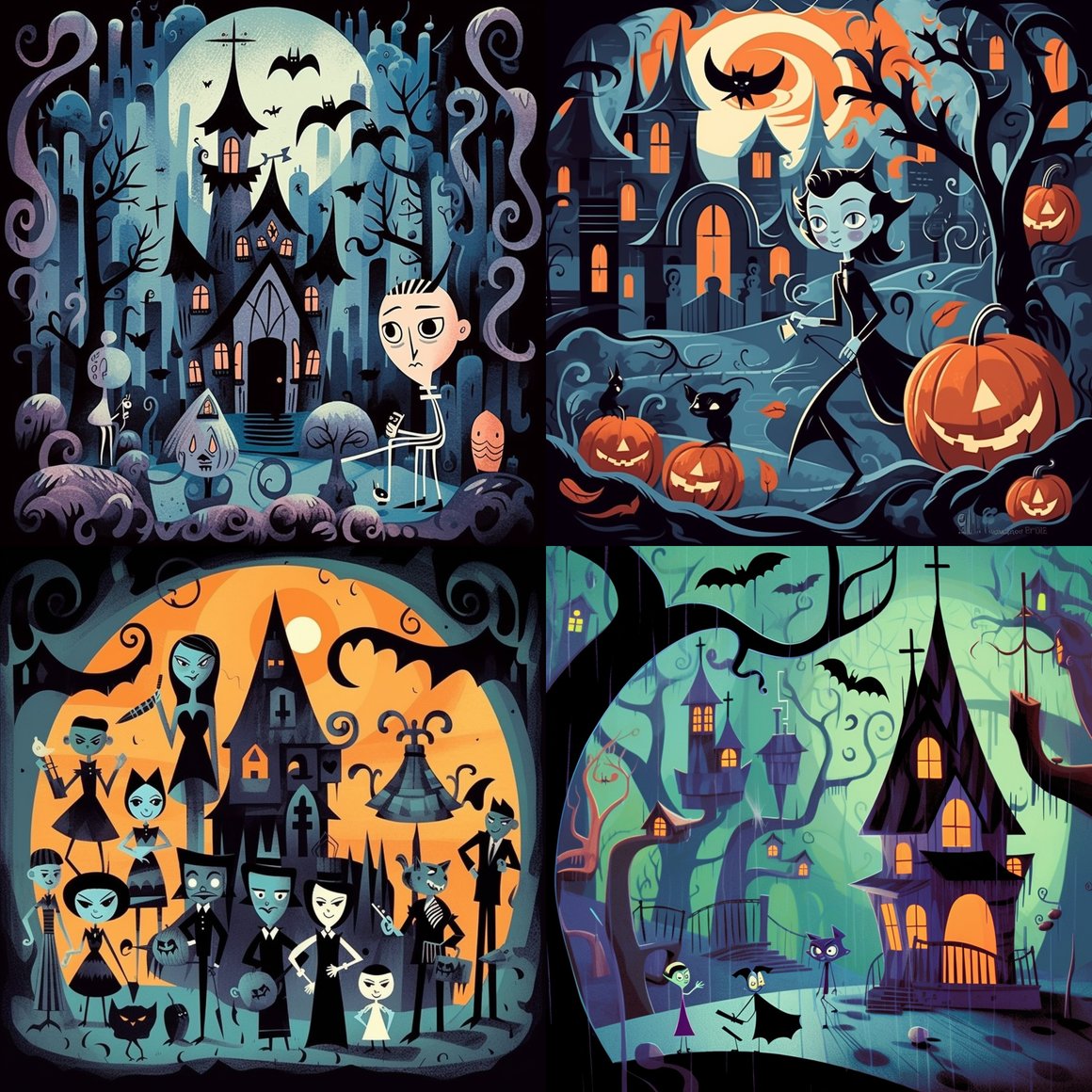 A Tim Burton & Mary Blair Inspired Illustration Adventure