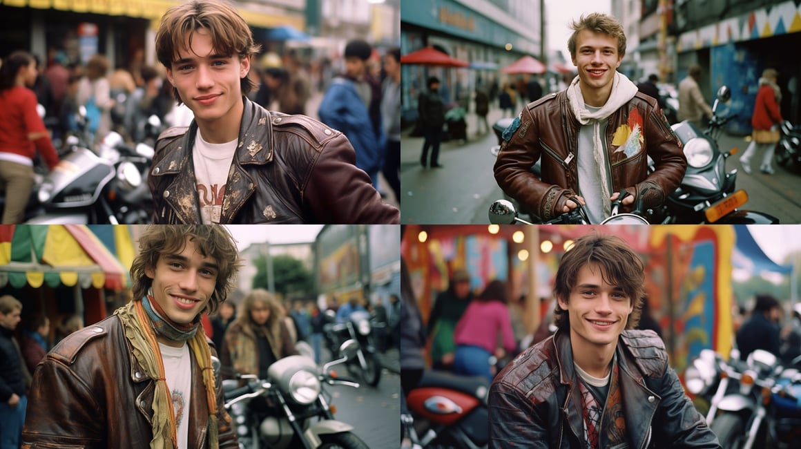 Retro Street Vibes: A Berlin Motorcycle Journey in Hi-Def