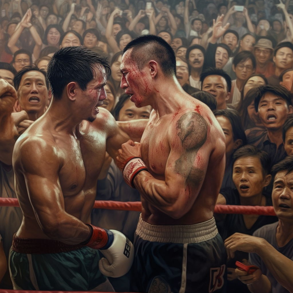 Emotional Victory: A Muay Thai Spectacle