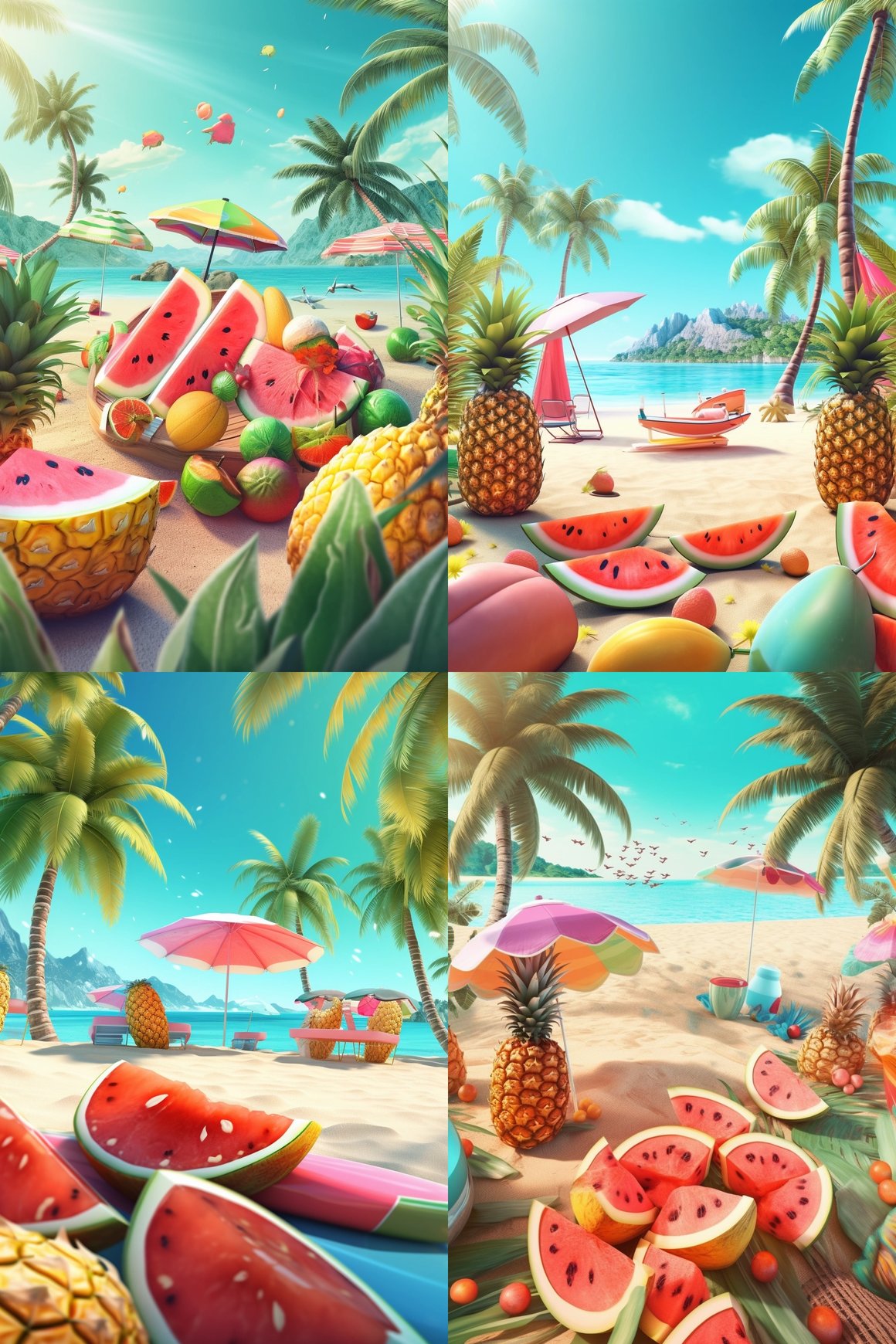 Sun-drenched Tropical Beach Fiesta: A Mid-Summer Escapade
