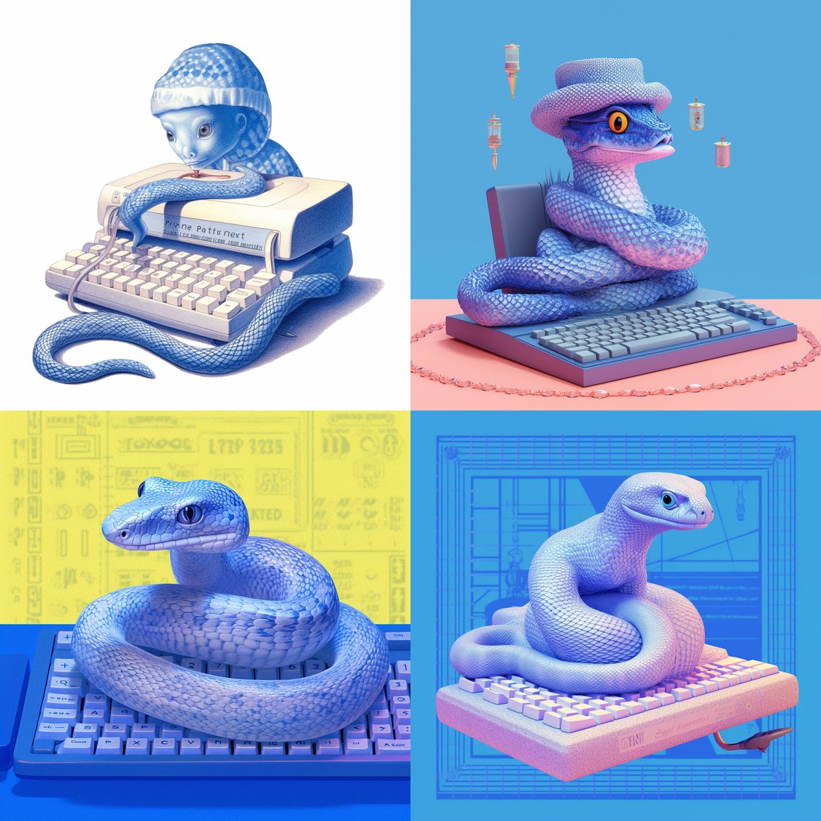 Neon Serenade: A Snake's Keyboard Adventure