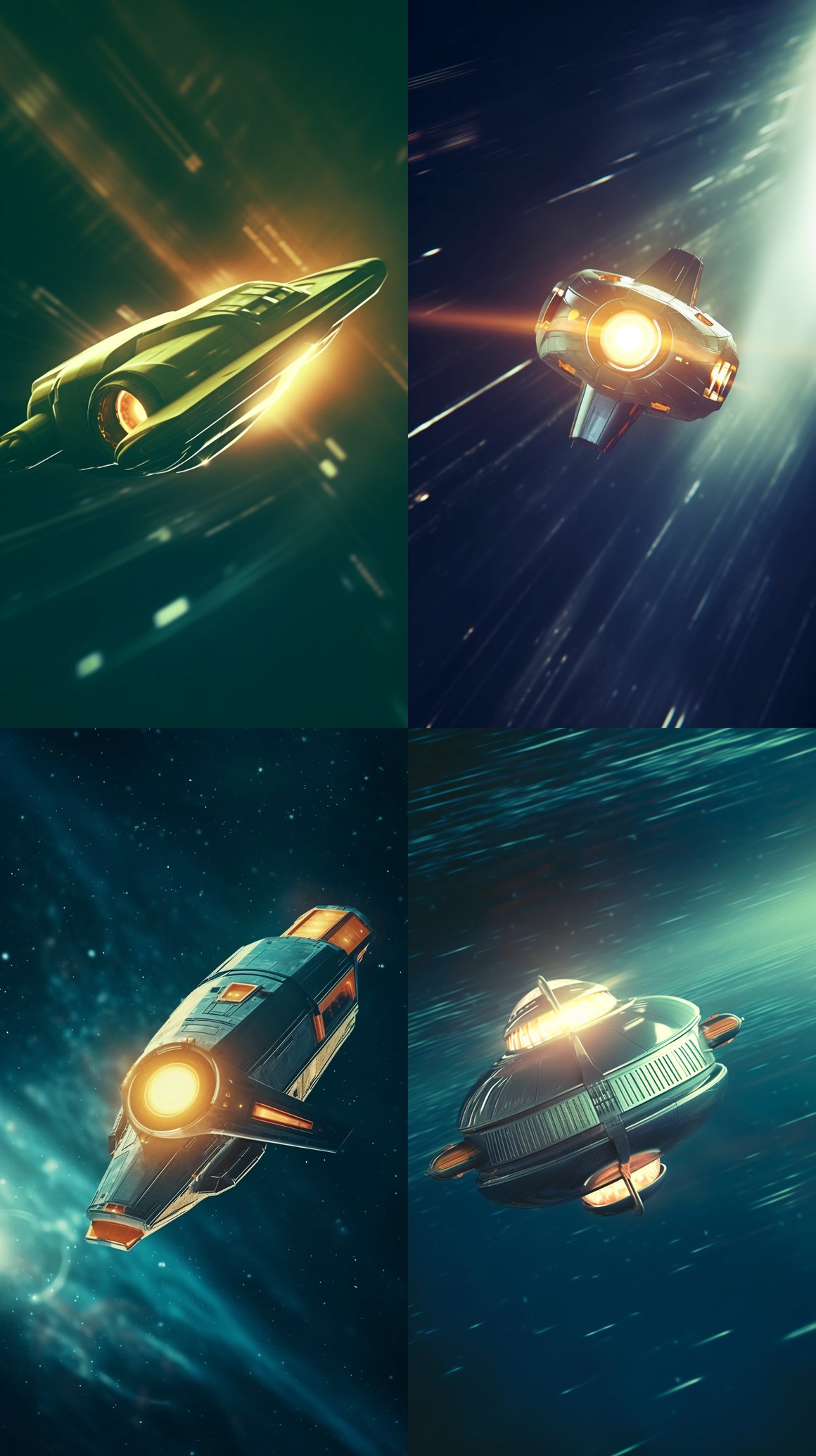 Retro Space Adventure: Mid-Journey Cinematic Snapshot