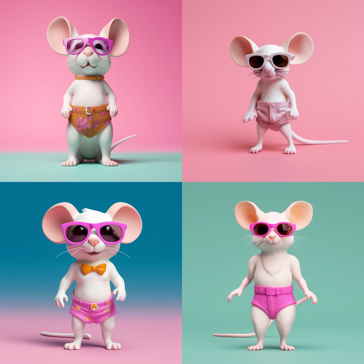 Summer Fashion Mouse Adventure