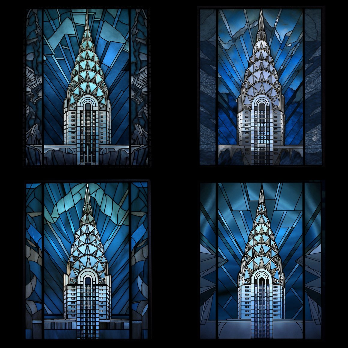 Chrysler Building Stained Glass Artwork