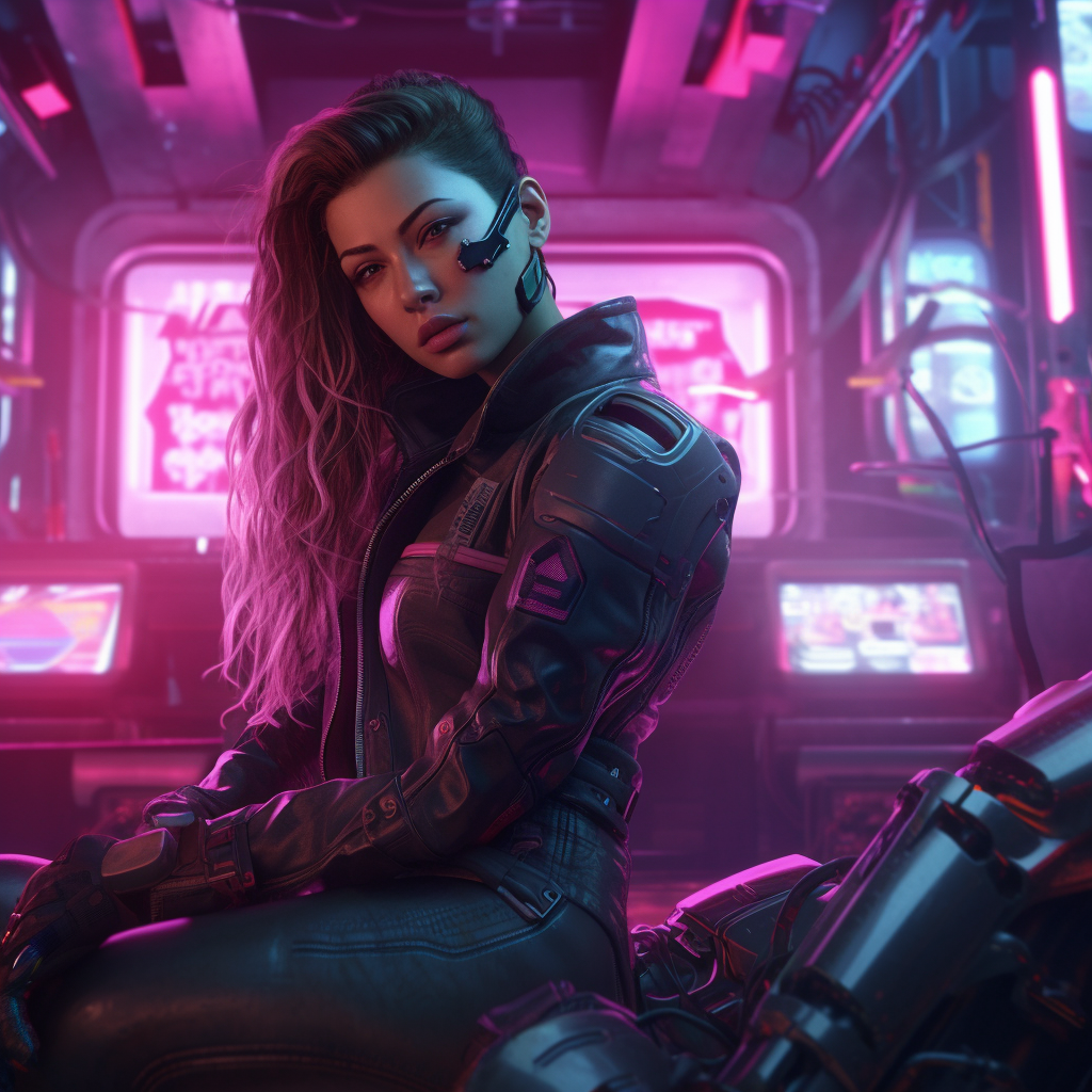 A High-Quality 4K Cyberpunk Style Wallpaper