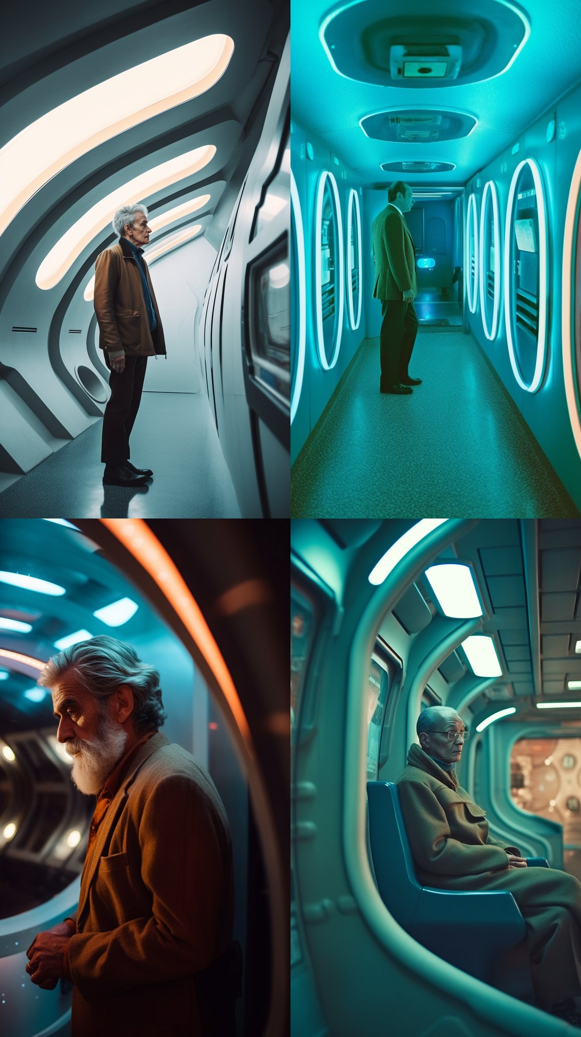 Retro-futuristic Spaceship Voyage - A Vintage Candid