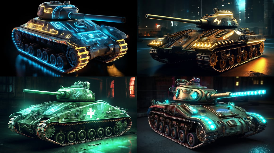 Neon Nightfall: The Cybernetic Sherman Firefly Photoshoot