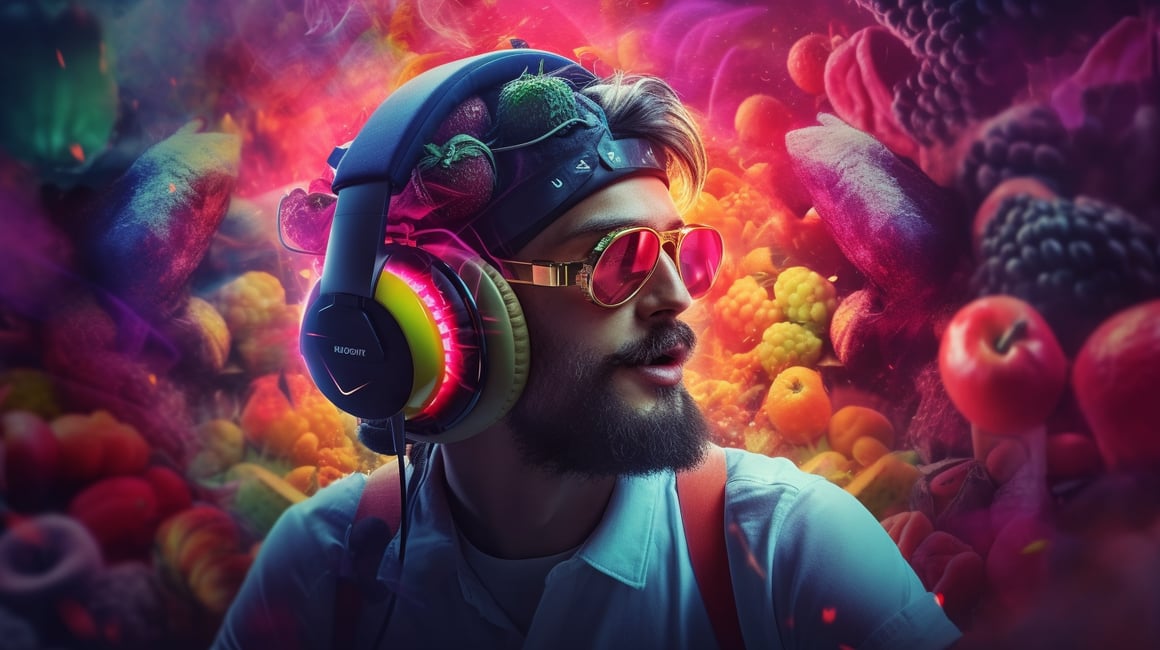 Neon Nights: A Gamer's Vaping Journey in 8k HDR