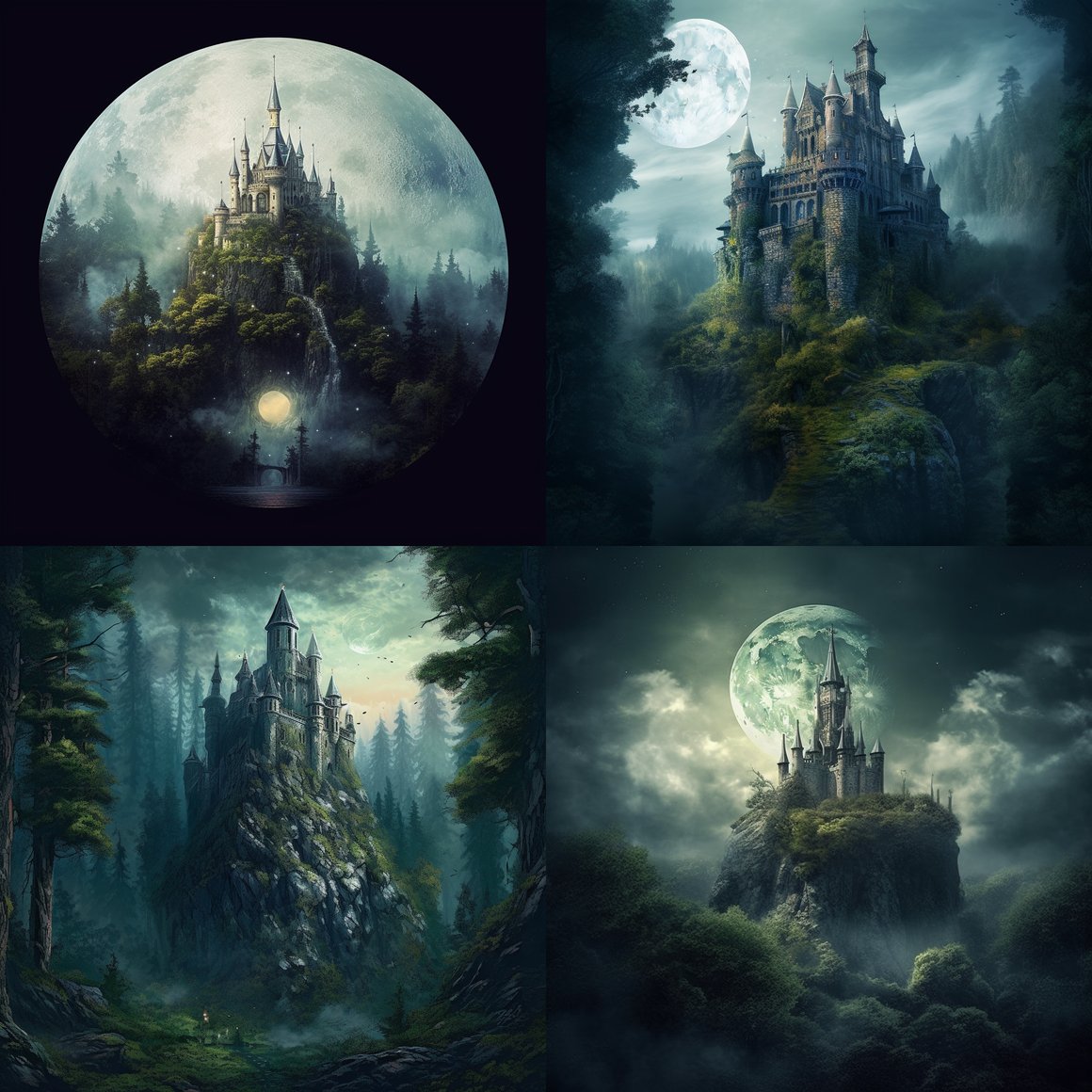 Midnight Encounter with the Ancient Forest Castle