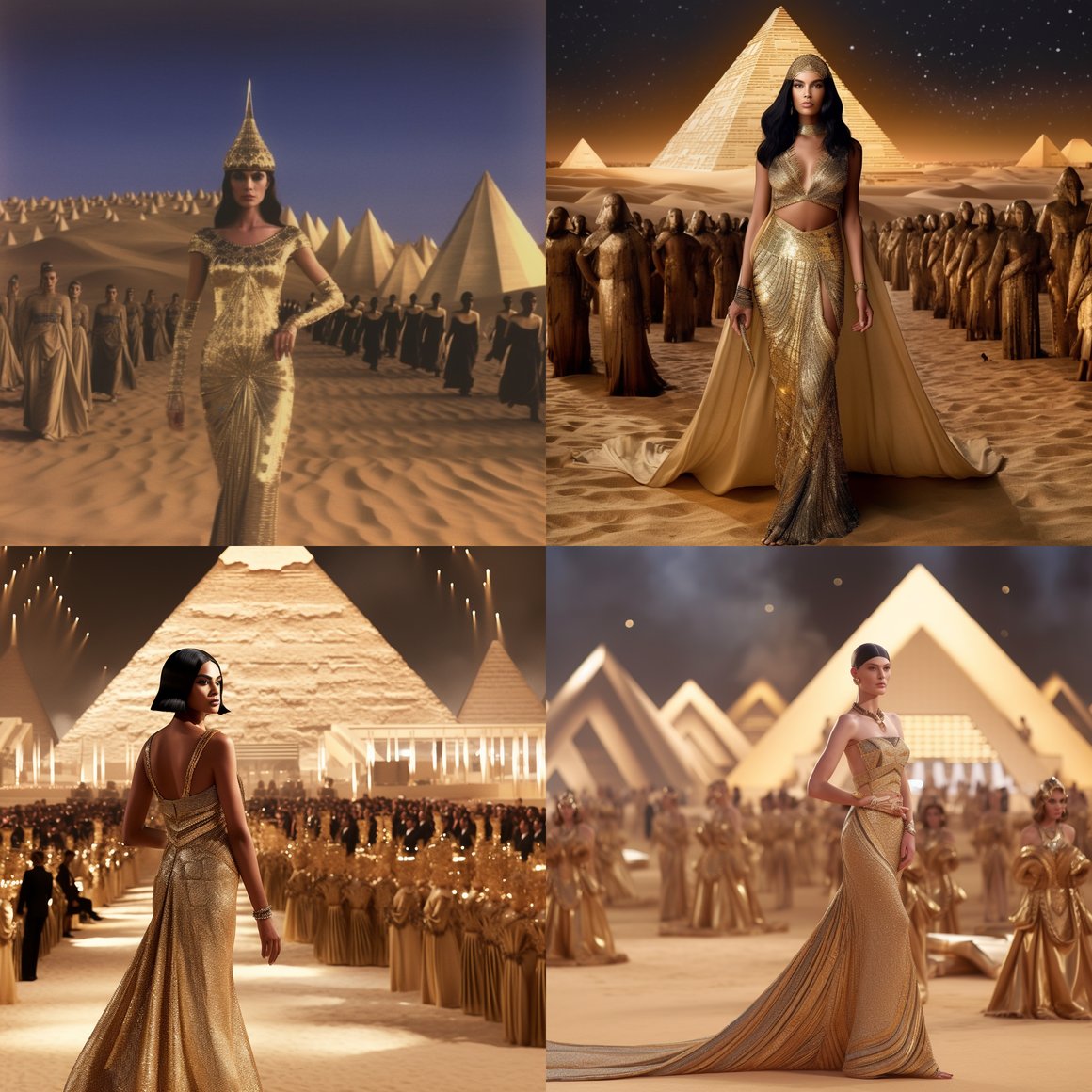 Cleopatra's Midnight Dior Fashion Show in the Desert