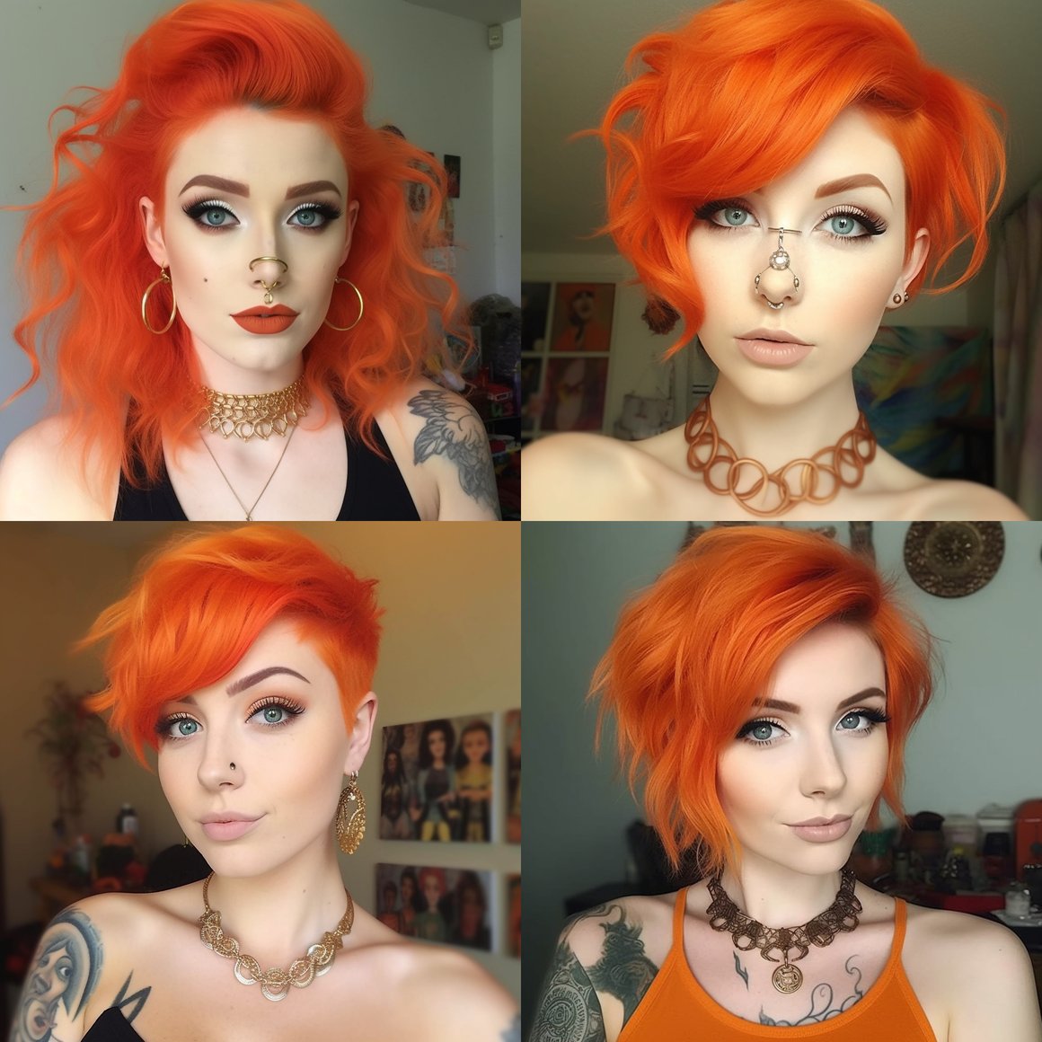 Retrato de uma Mulher Vibrante