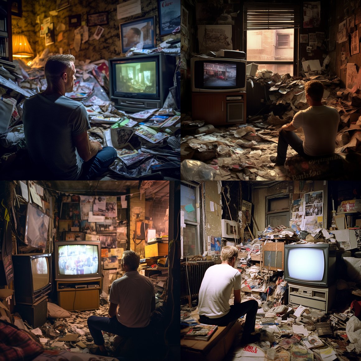 Desolate Disconnect: A Gritty NYC Snapshot