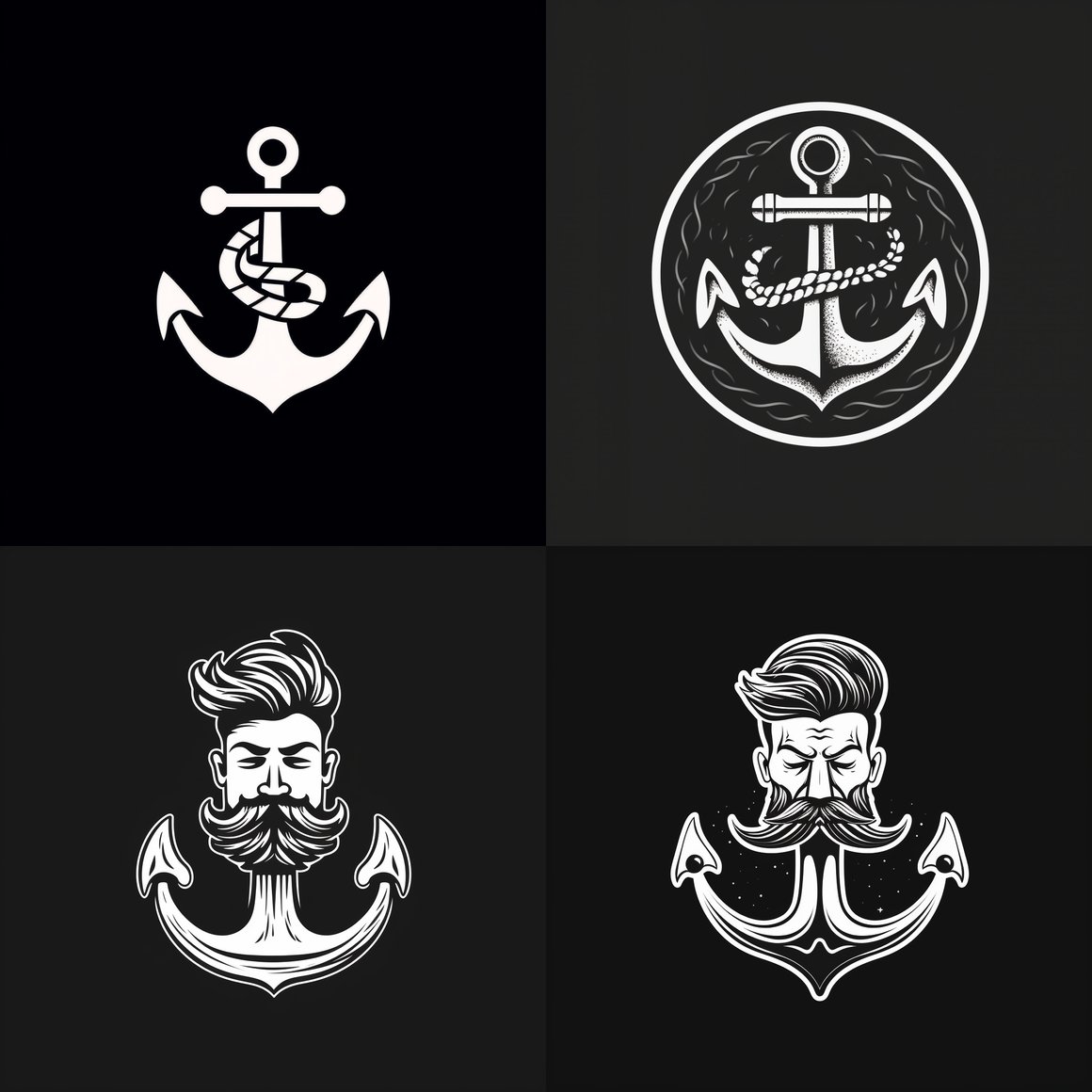 Mid-Travel Anchor Icon Sketch