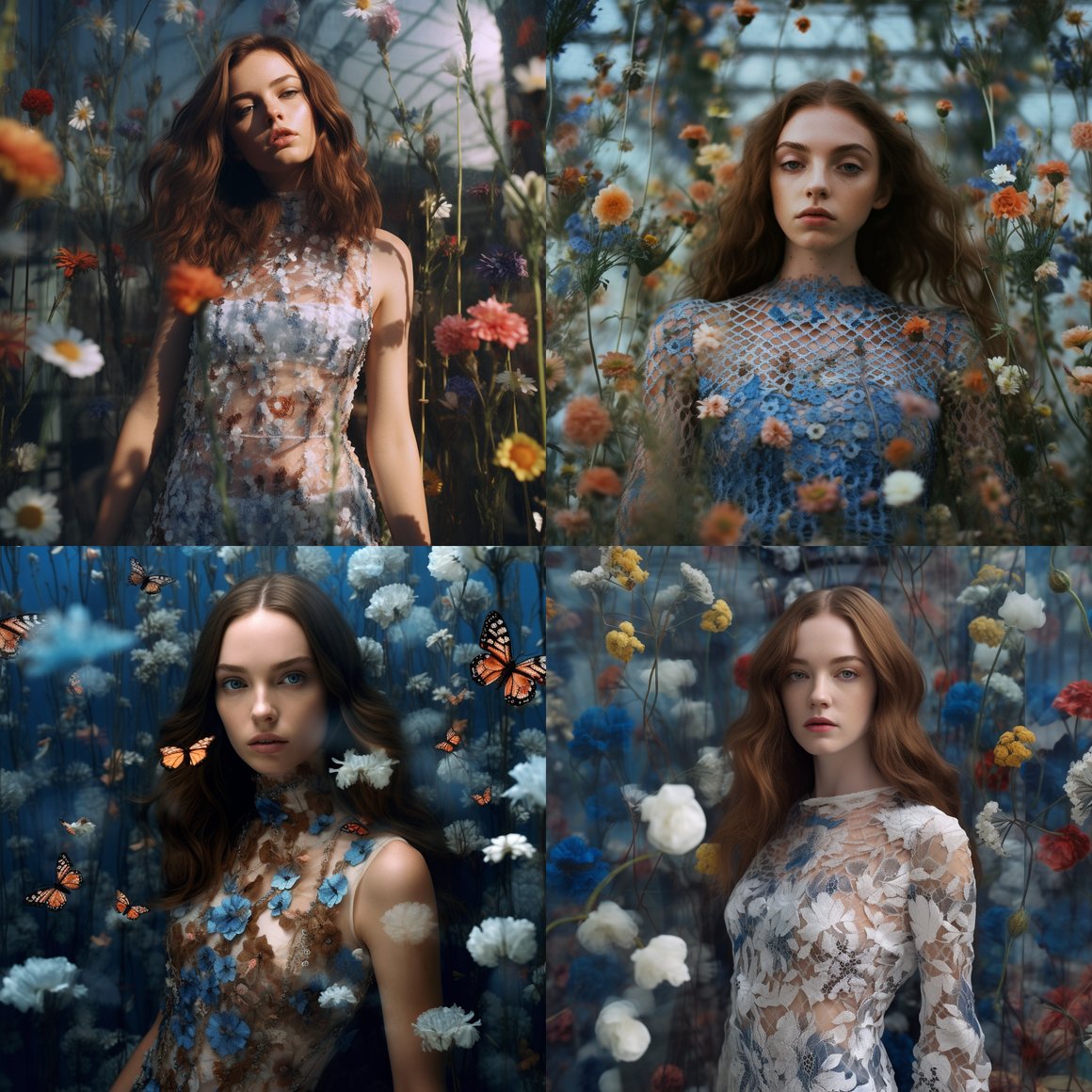 A Surreal Floral Journey in a Chaotic Urban Jungle