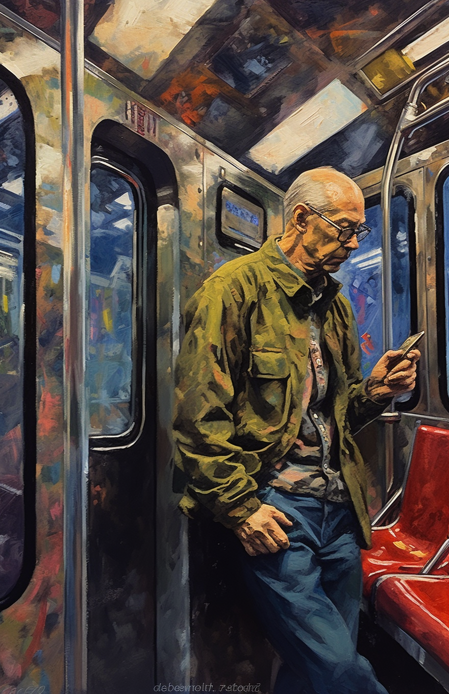 Subway Chronicles: An Artistic Dispatch in Motion