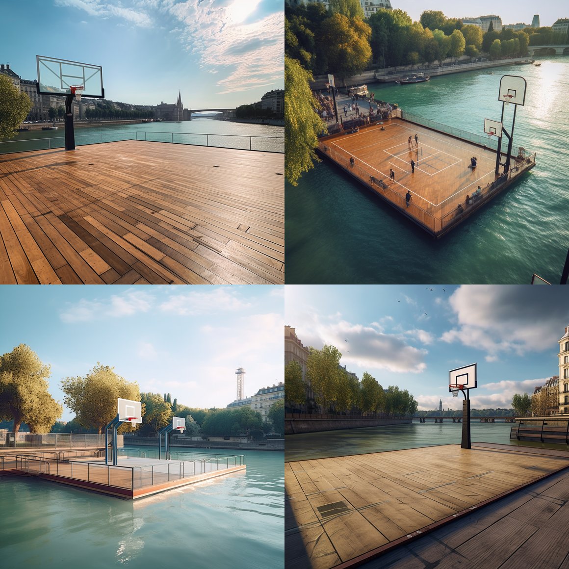A Unique Basketball Match on the Seine, Paris - In Stunning 4K