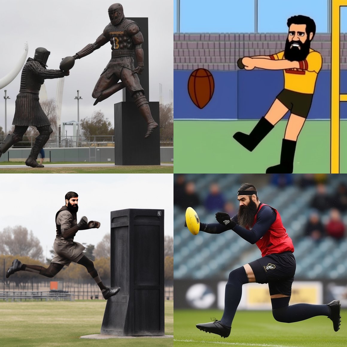 Ned Kelly Lookalike Scores in AFL Journey: Version 5