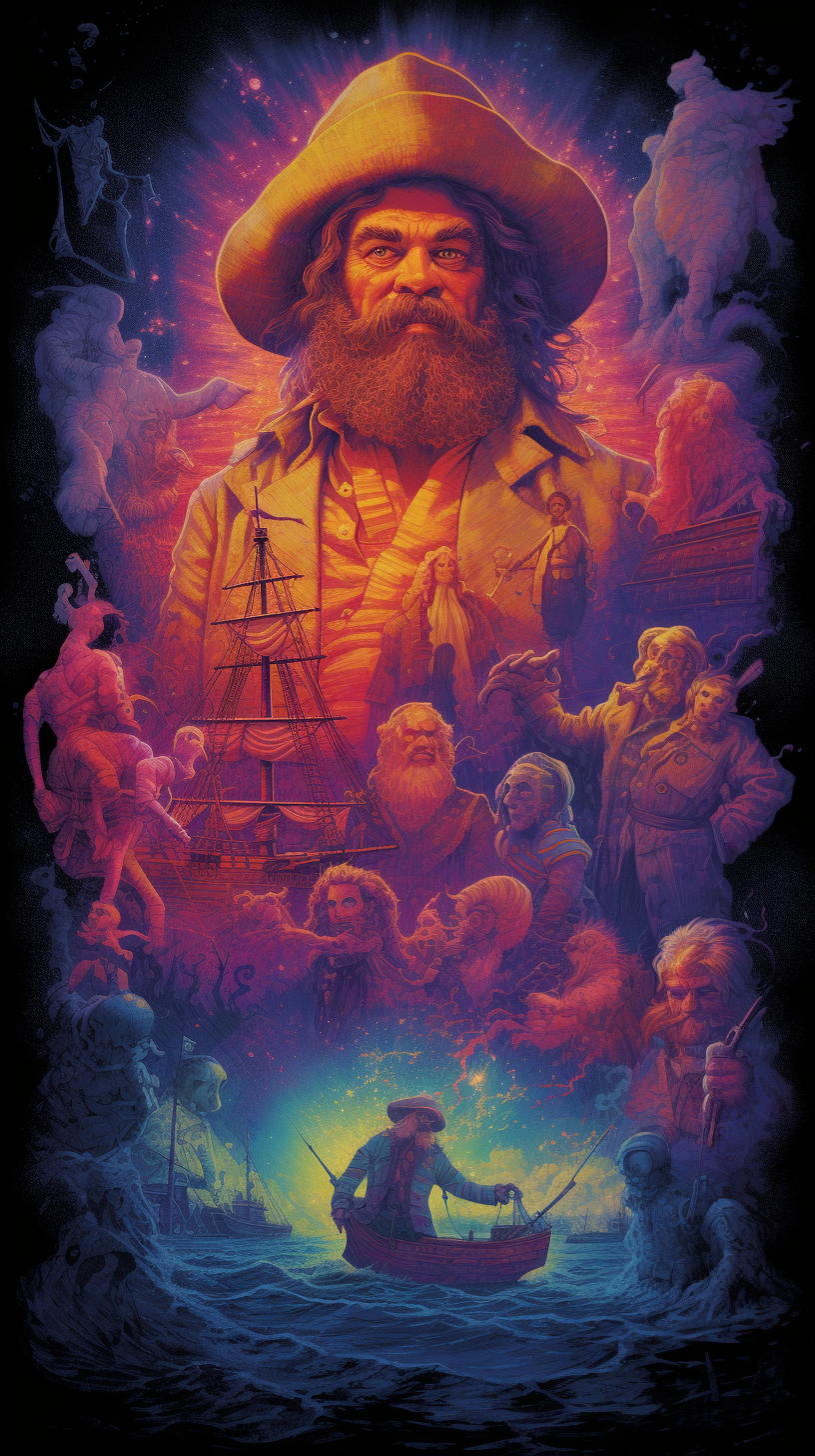 Retro 'LeChuck's Revenge' Video Game Poster Art Analysis