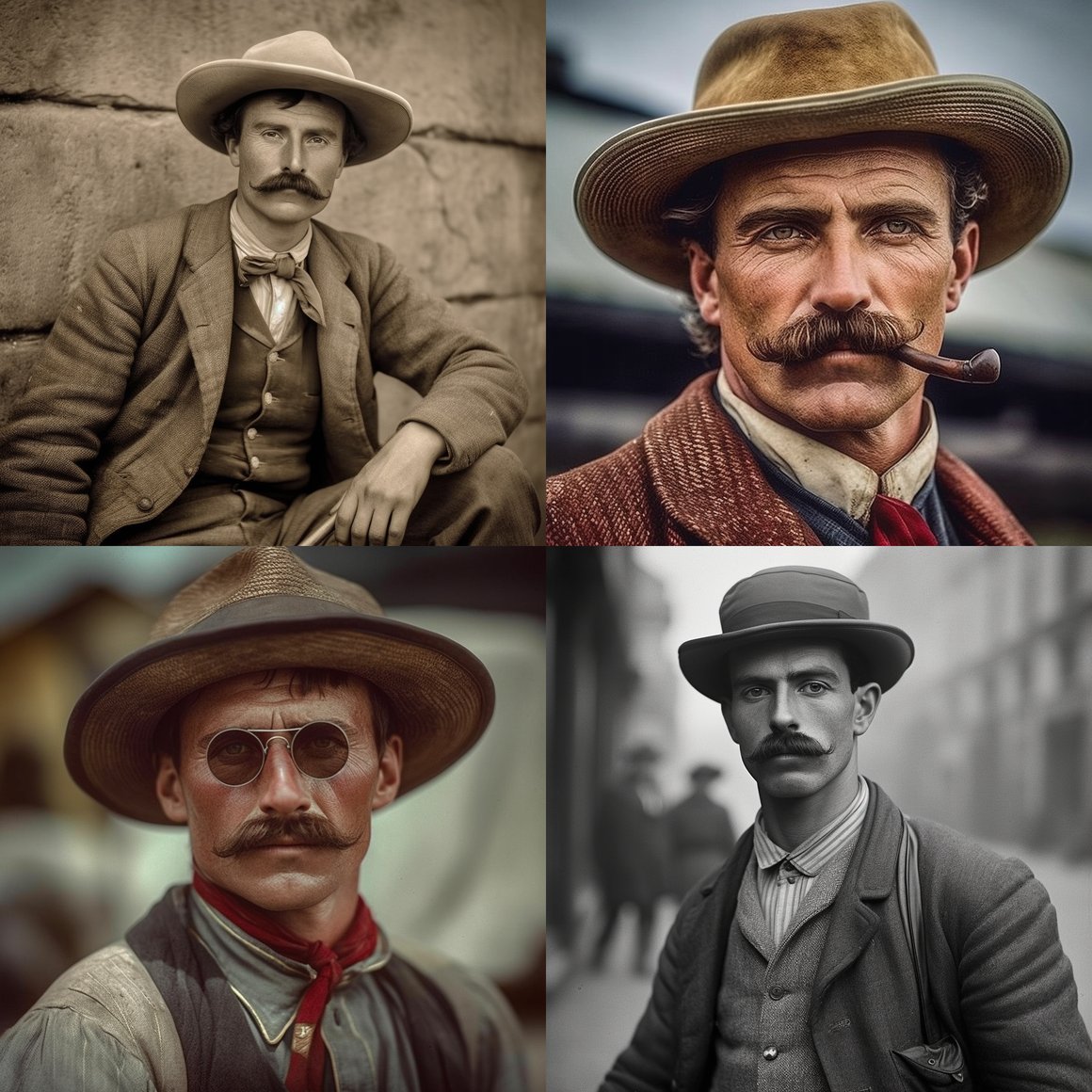 Retrato de un Vaquero Irlandés de 1906