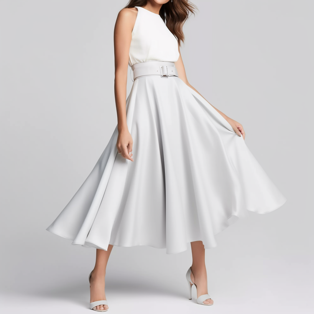 Midi Skirt & Heels Style Snapshot