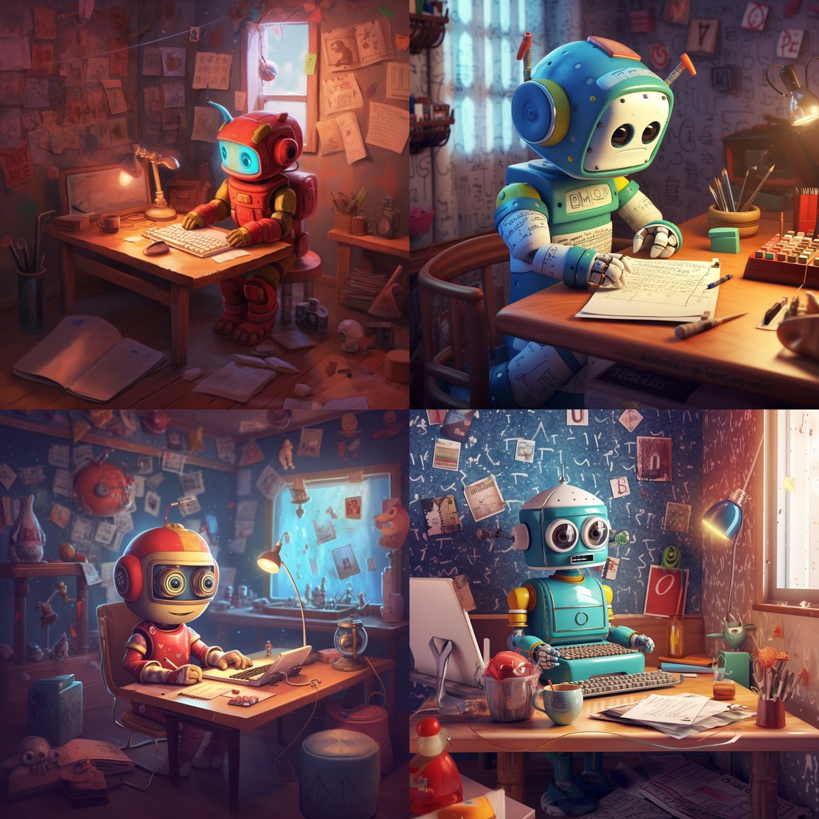 Retro Ro-Writers: 80's AI Adventure