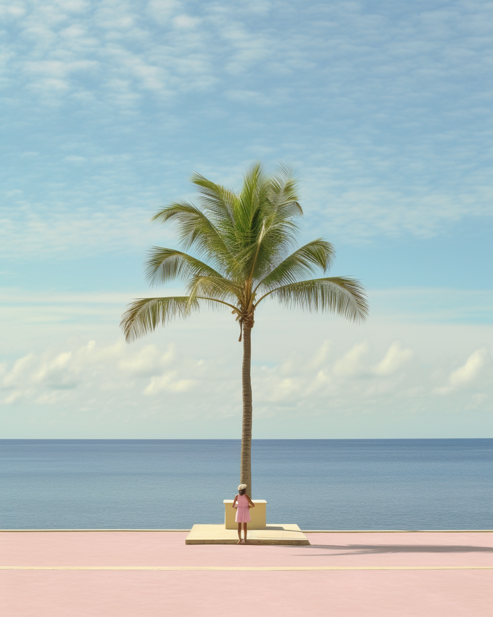 Sun-Kissed Symmetry: A Director's Serene Seashore Snapshot