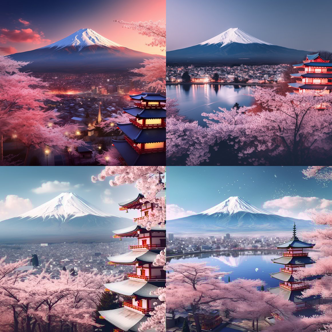 Mt. Fuji & Cherry Blossom Ultra-HD Wallpaper v4