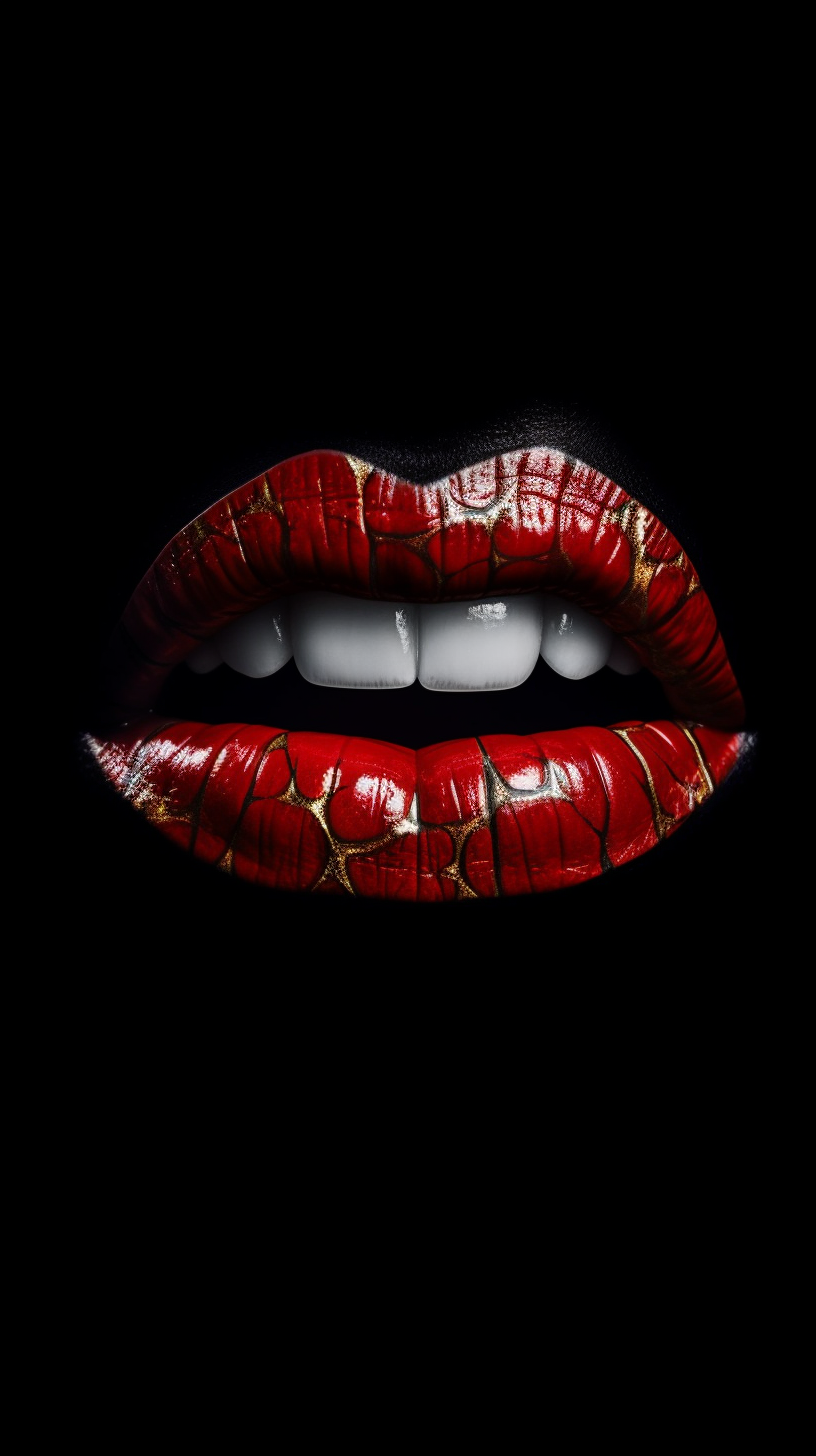 Cinematic Capture of Perfect Red Lips