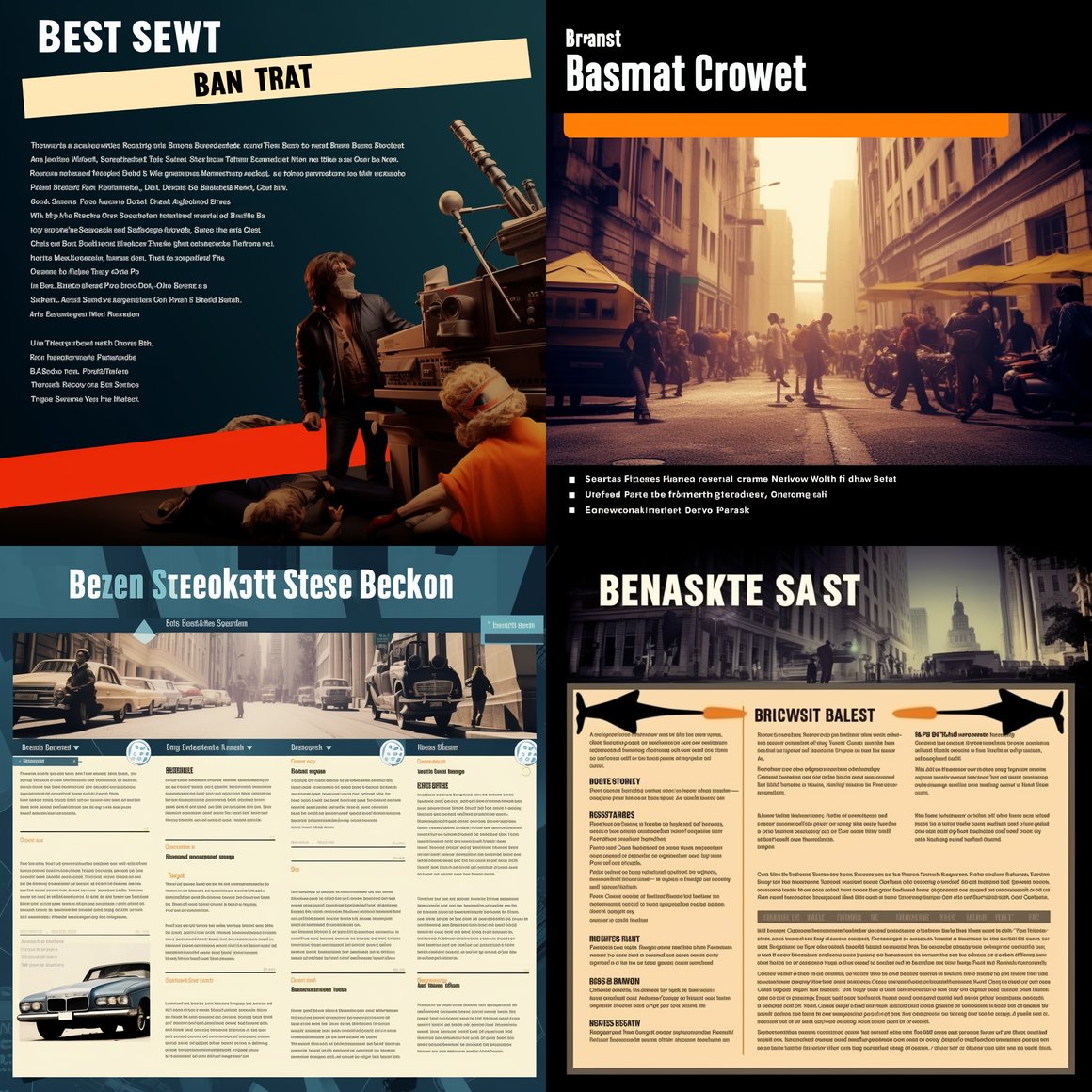 1970s Bank Heist Storyboard & Script Breakdown PowerPoint Template