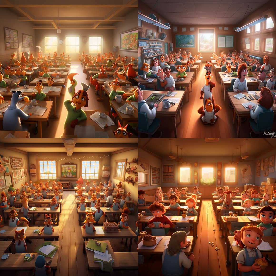 An Animated Journey of Food Education in Pixar Style