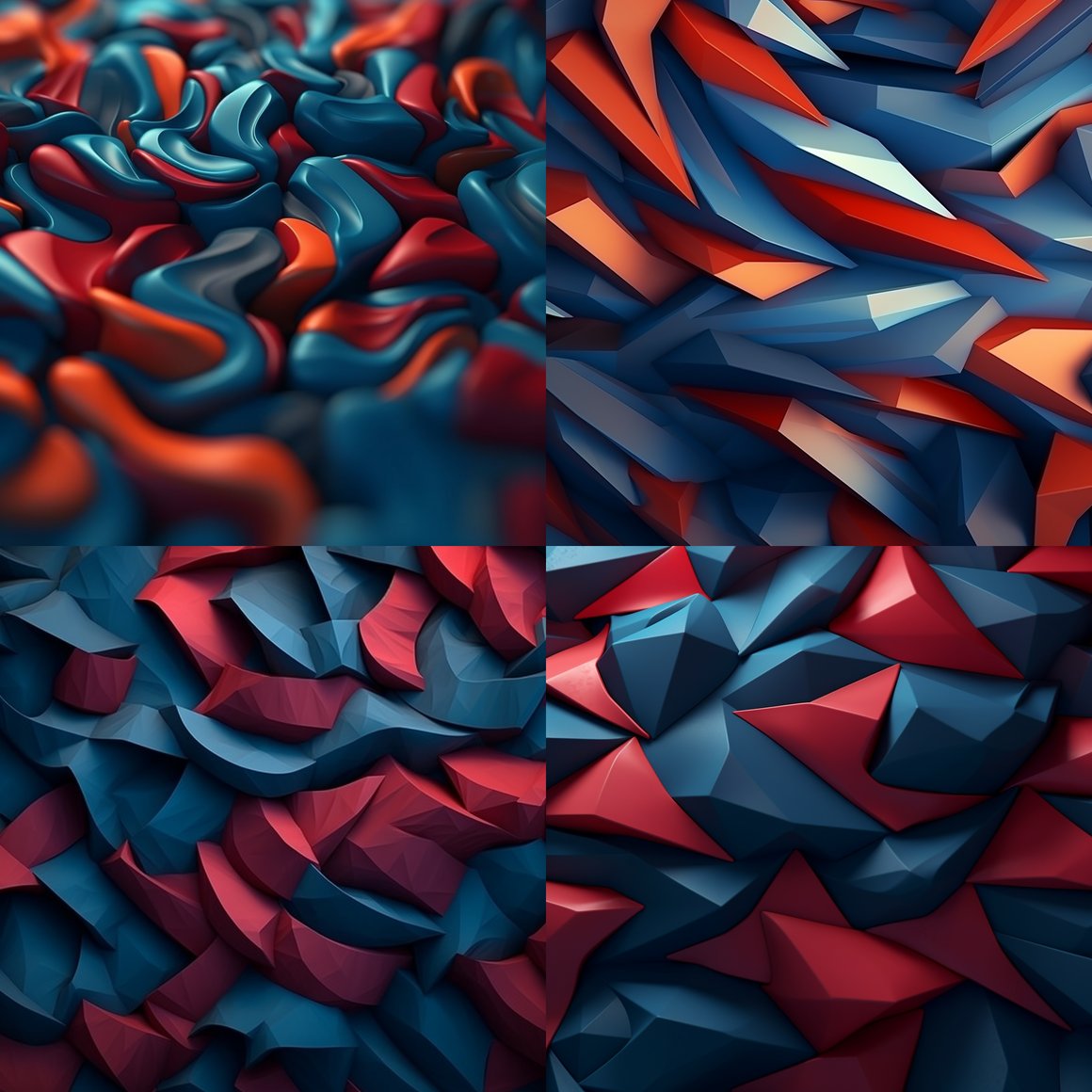 Cinematic Journey: Abstract 8K Patterns in Dual Tone