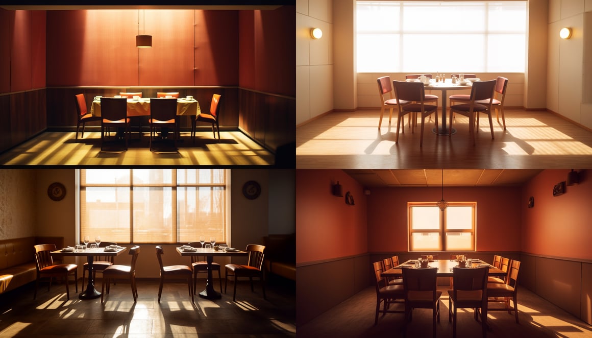 Midday Solitude: A Modern Restaurant Play Set