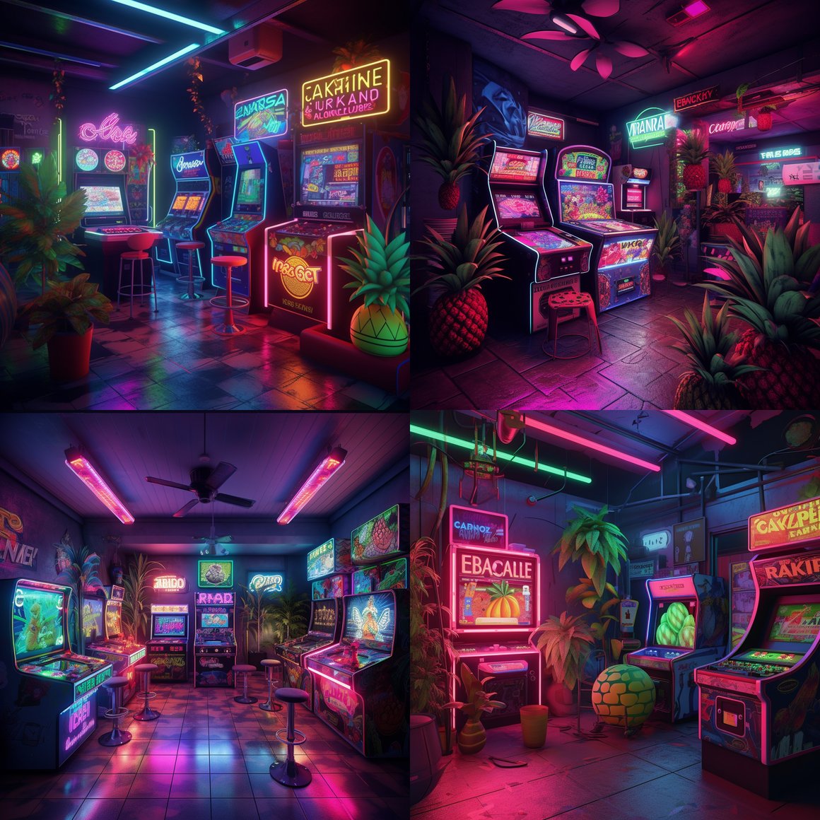 Neon Nectar: Fruit Fiesta at Cannabis Arcade