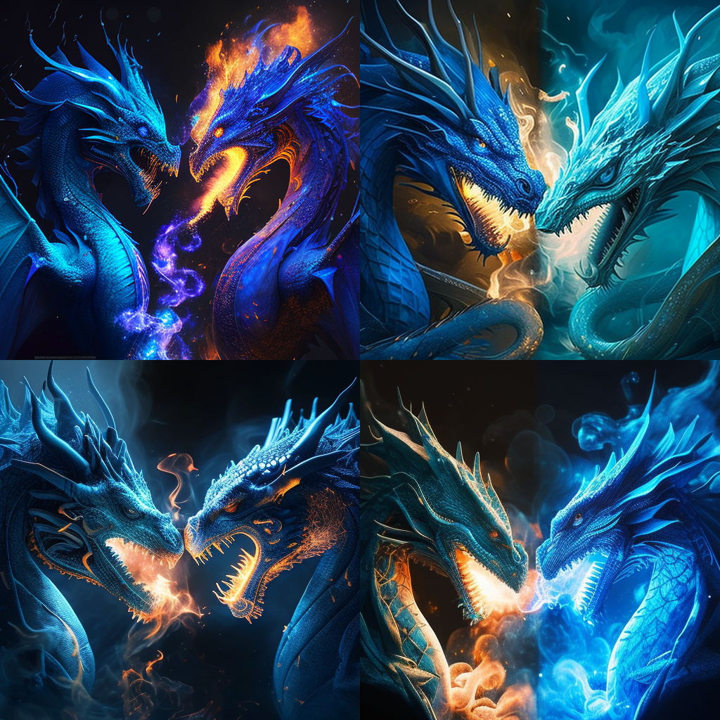 Clash of the Azure Drakes