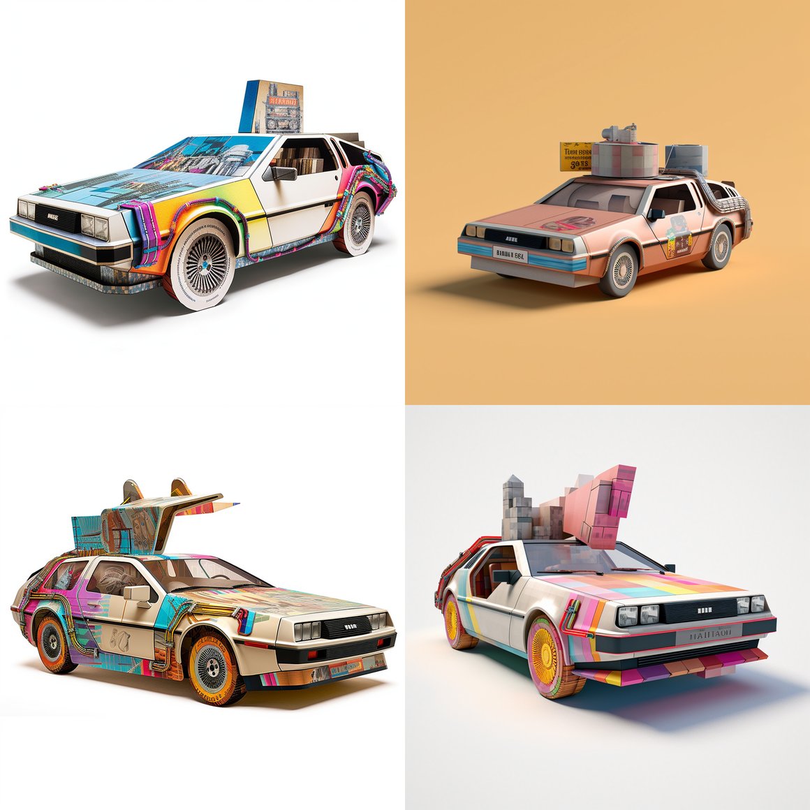 Designing Time Travel DeLorean Packaging