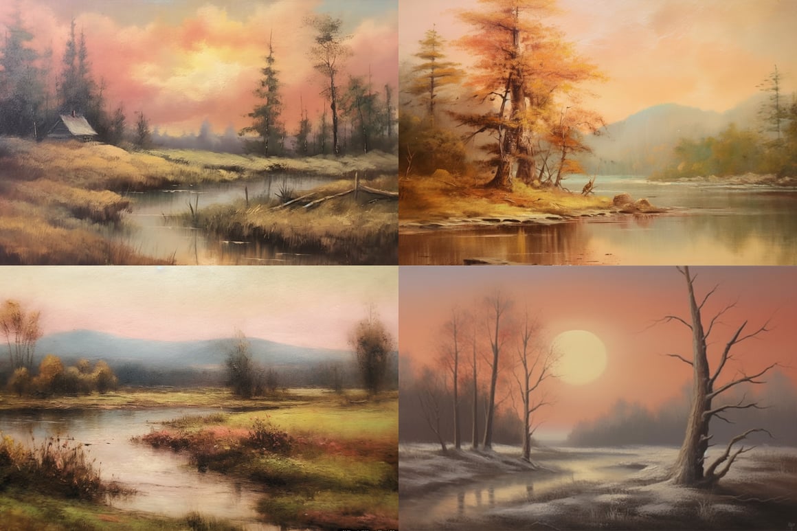 Classic Pastel Landscape in Oil: Mid-Journey Progress Check