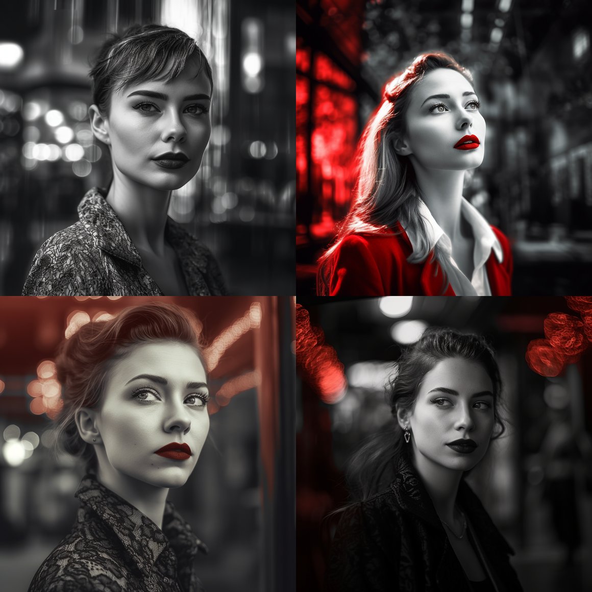 Cinematic Portrait of a Woman in the City - Infrared Photography Detail