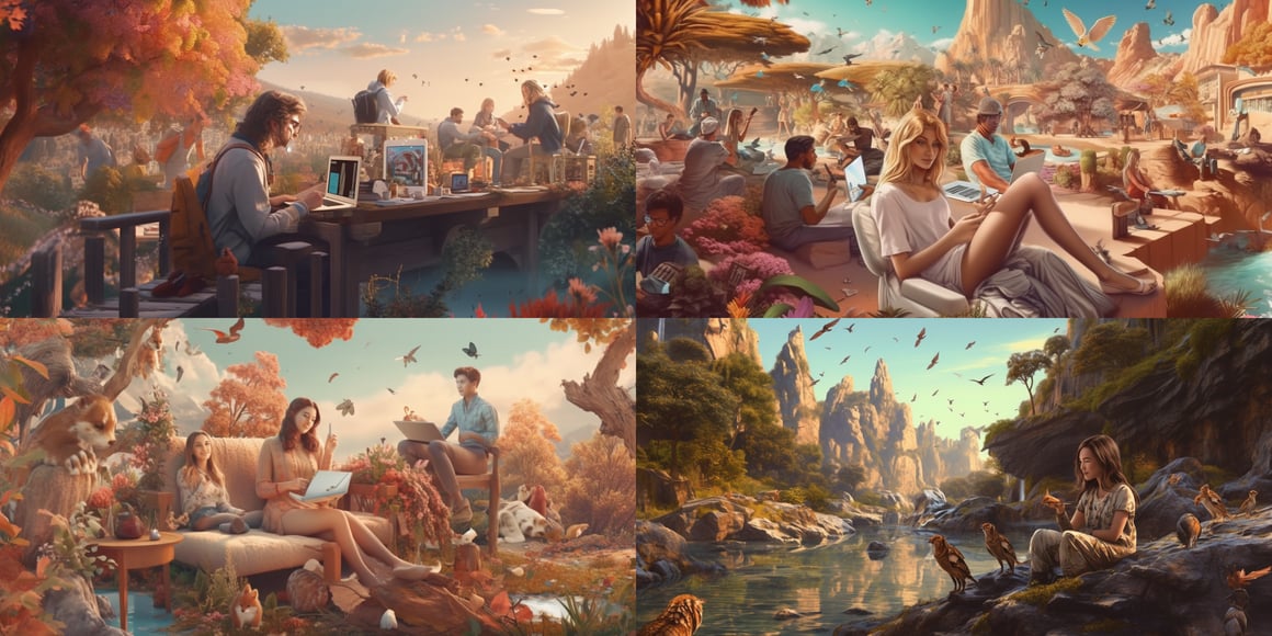 Harmonious Journey Through Tech and Nature in 8K