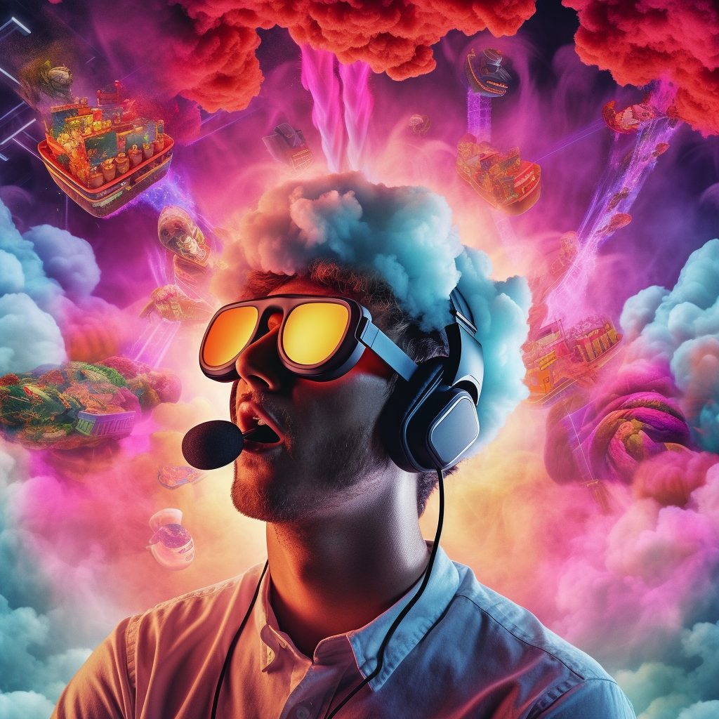 Neon Dreams: Vape and Video Games Junction