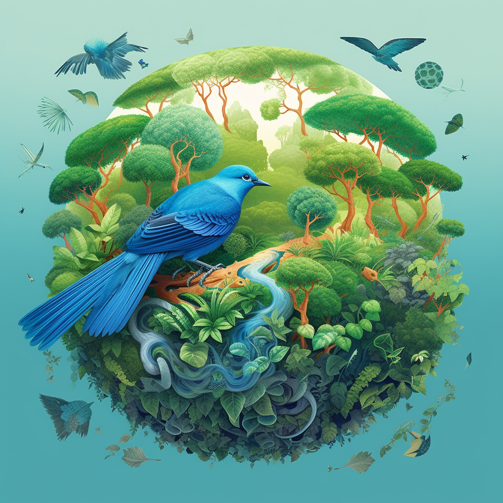 Nature's Spectrum: Midway Reflection