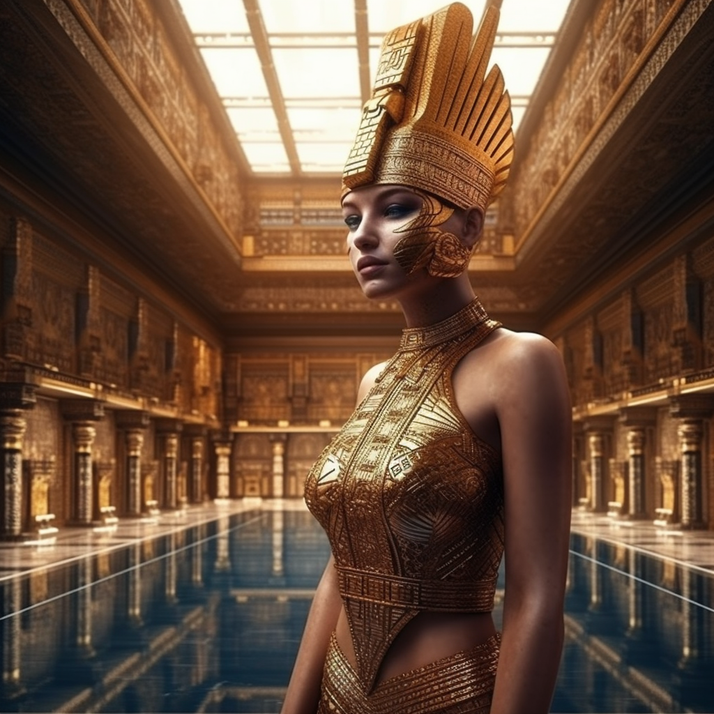 A Surrealistic 64K Journey Through Egyptian Futurism