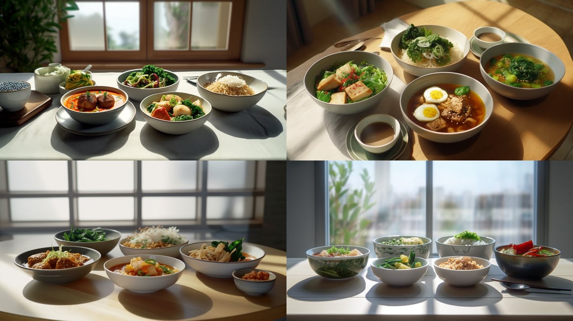 Midday Sunshine: A Healthy Vegan Feast in 4K