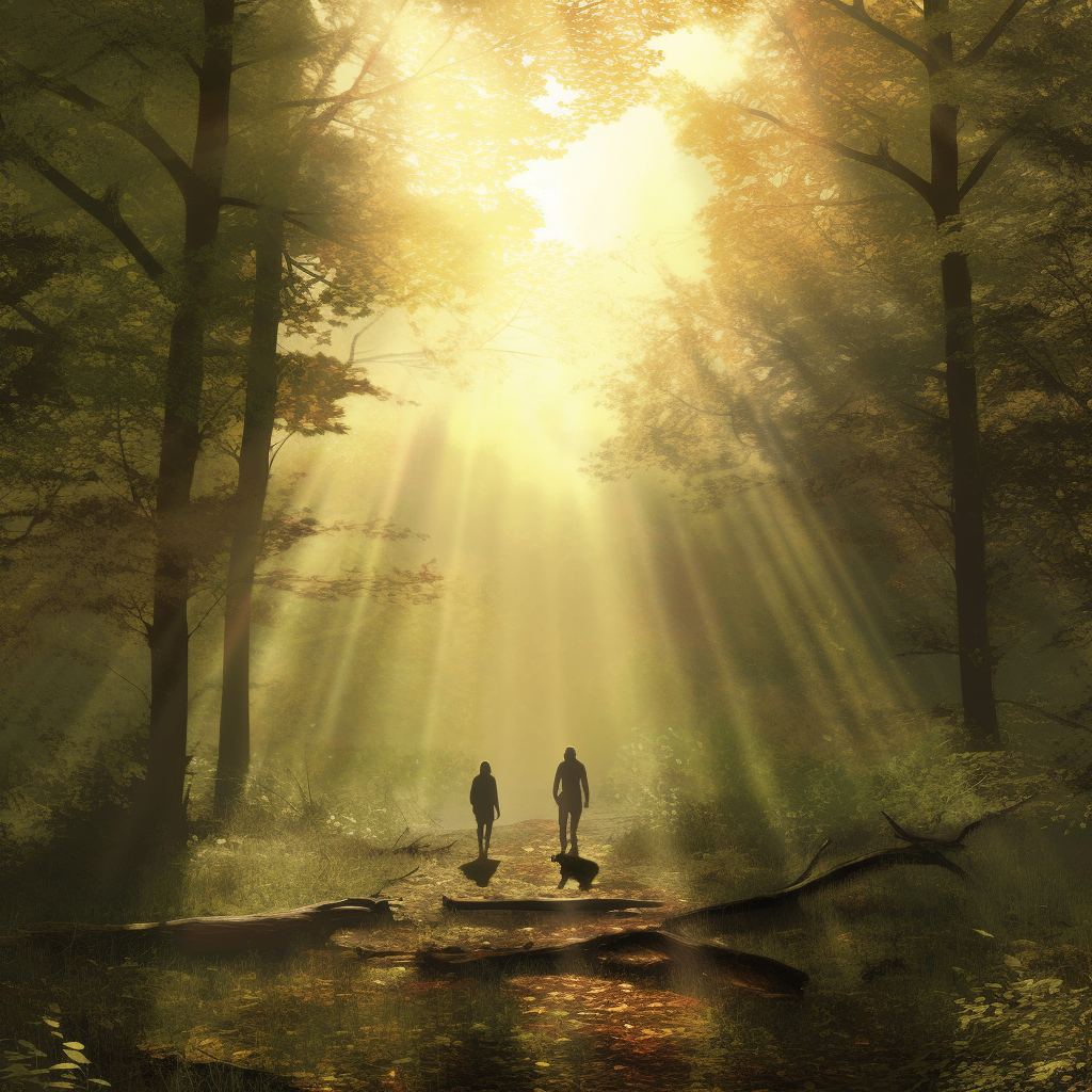 Sun-Kissed Forest Walk - An Aural Experience