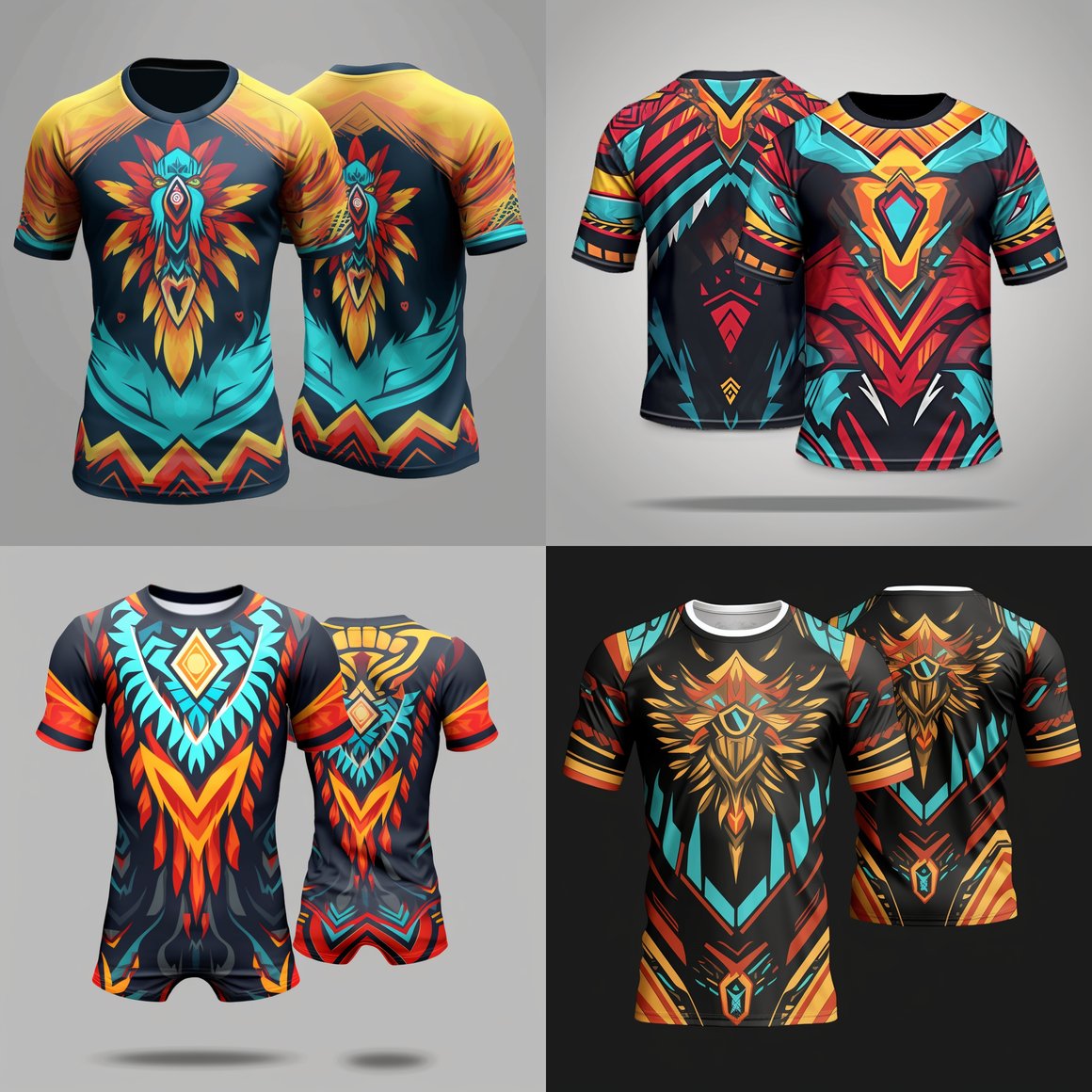 Designing Vibrant Tribal-Ethnic Esports Team Uniforms