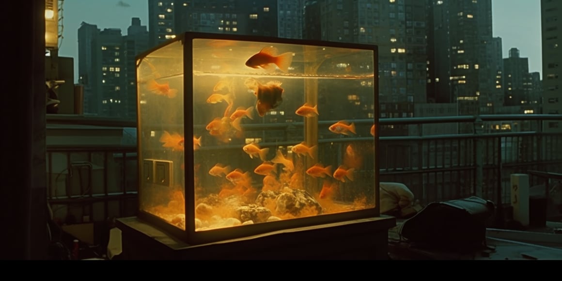 Midnight Encounter: Chinese Rooftop Cinema Scene