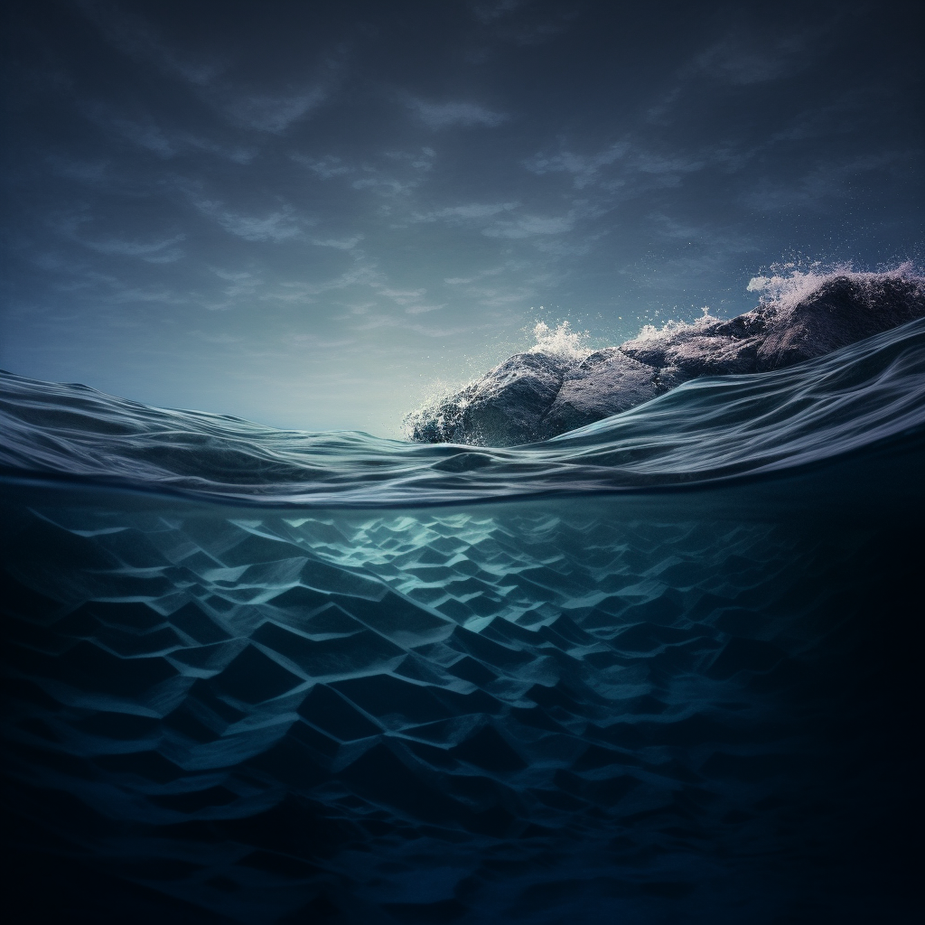 Submerged Serenity: A Mid-Ocean Voyage Photography